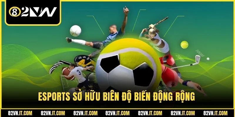 Esports sở hữu biên độ biến động rộng
