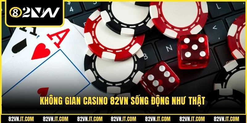 Không gian casino 82vn sống động như thật
